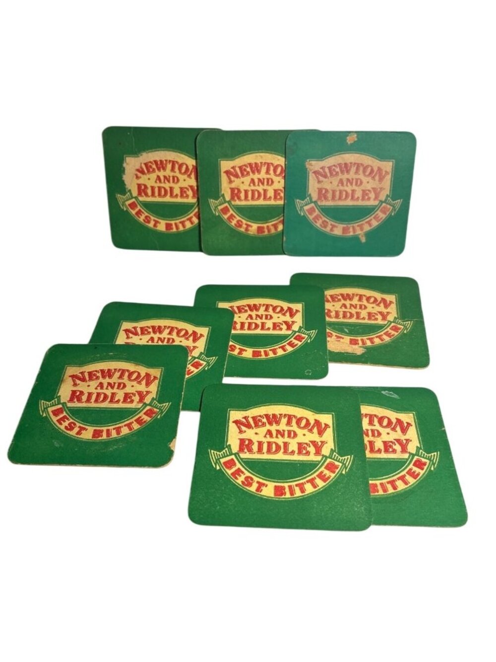 Vintage Newton & Ridley Best Bitter Pub Beer Mats Coasters Lot Of 9 Coronation S